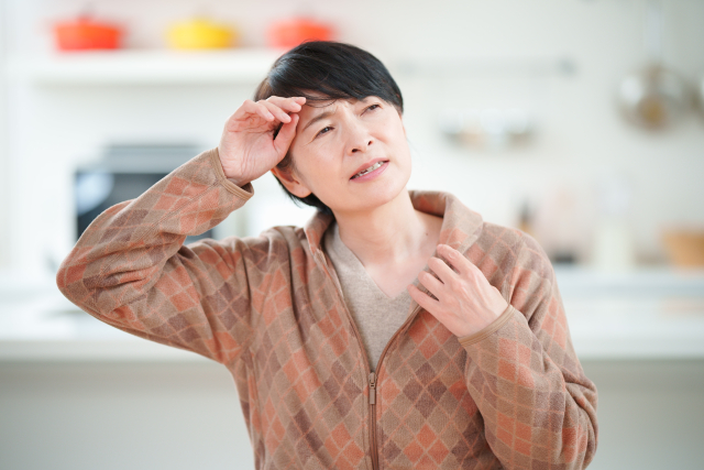 “ホットフラッシュの悩み”