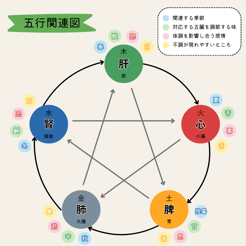 五行関連図